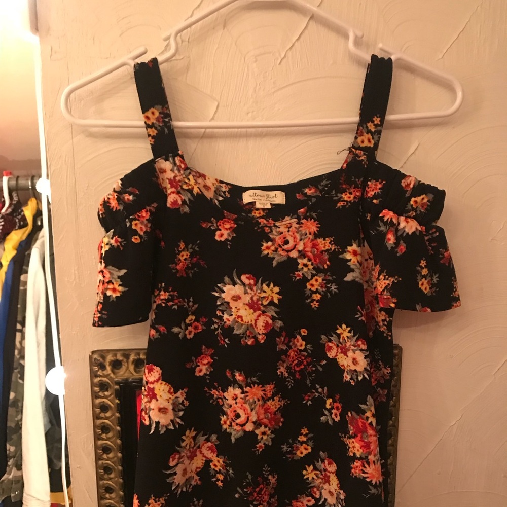 floral off the shoulder top